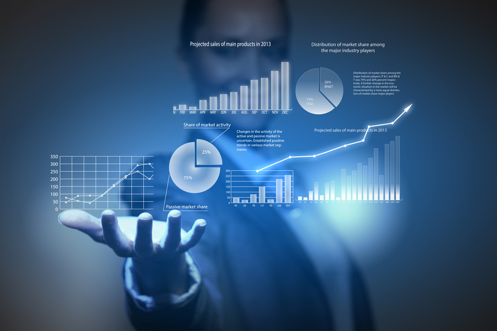 Close up of businesswoman holding graphs in hand-3