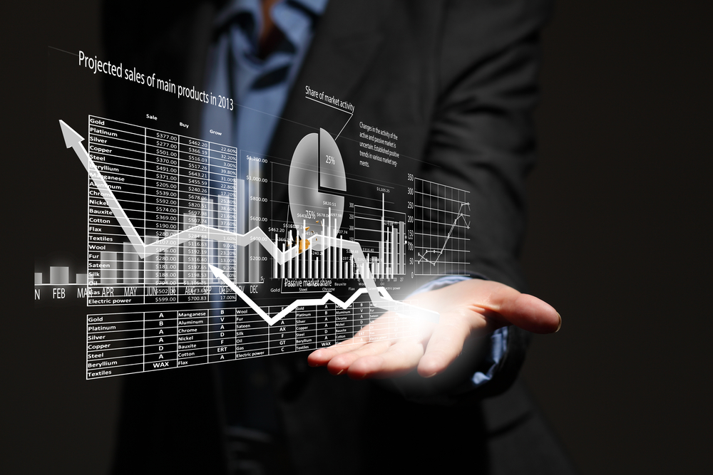 Close up of businesswoman holding graphs in hand-4