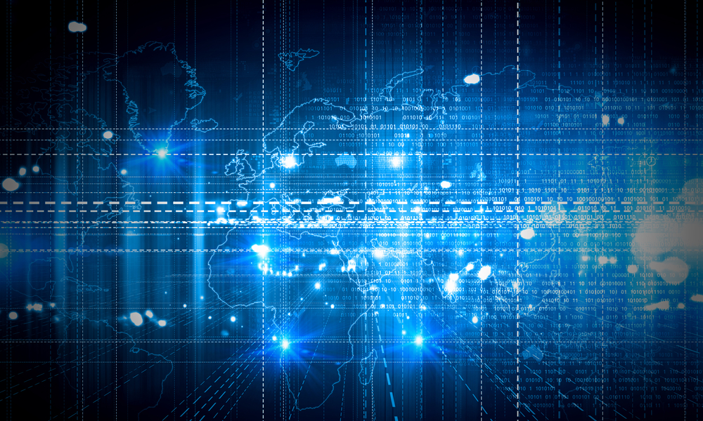 Digital background with infographs and business concepts